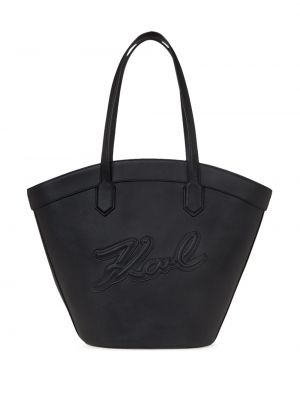 Kožená nákupná taška Karl Lagerfeld