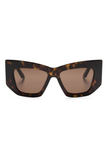 Okulary przeciwsłoneczne Alexander Mcqueen Eyewear brązowe