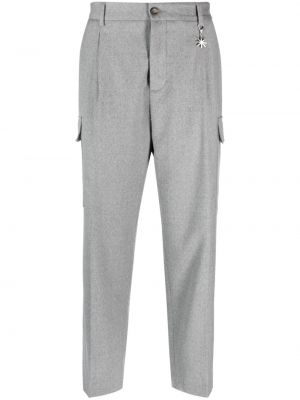 Pantaloni cargo di flanella Manuel Ritz grigio