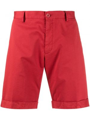 Pantalones chinos de cachemir con estampado de cachemira Etro rojo
