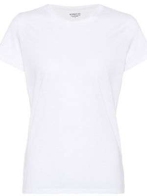 Camiseta de algodón Vince blanco