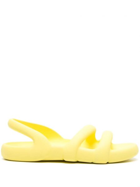 Slingback sandale ohne absatz Camper gelb