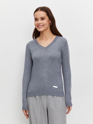 Пуловер Just Clothes серый