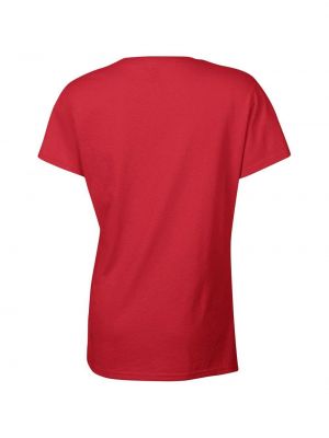 Хлопковая футболка с коротким рукавом Gildan красная