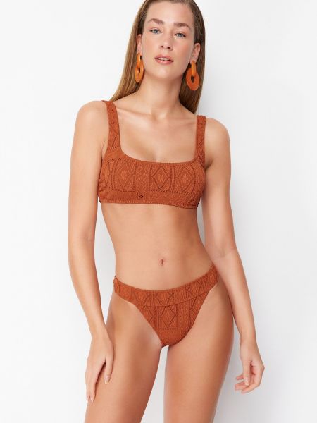 Bikini Trendyol brązowy