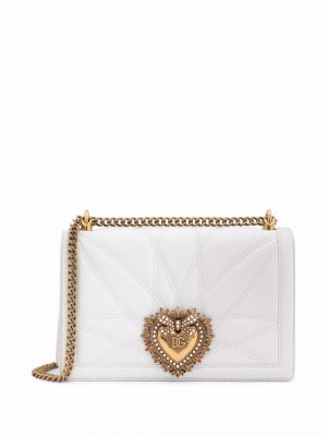 Τσάντα ώμου Dolce & Gabbana λευκό