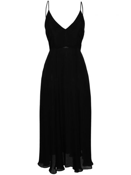 Hodvábne večerné šaty Kiki De Montparnasse čierna
