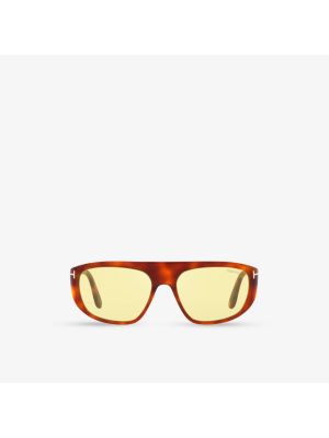 Коричневые очки солнцезащитные Tom Ford