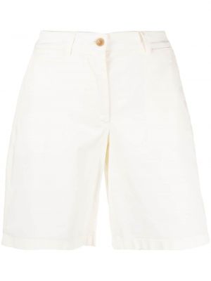 Bombažne kratke hlače z vezenjem Tommy Hilfiger bela