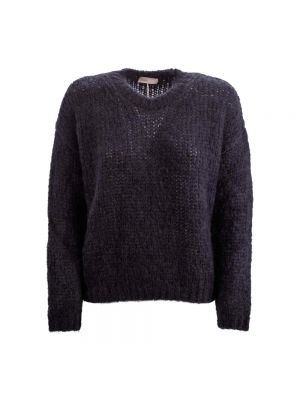 Sweter z okrągłym dekoltem Herno czarny
