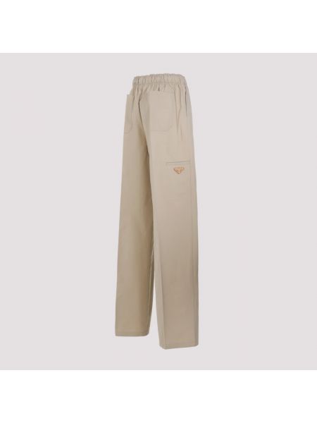Pantalones bootcut Prada beige