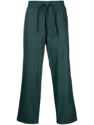Памучни прав панталон Wtaps зелено