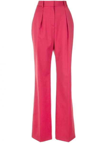 Широкие брюки с завышенной талией Rebecca Vallance, розовые