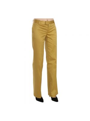 Pantalones rectos Just Cavalli amarillo