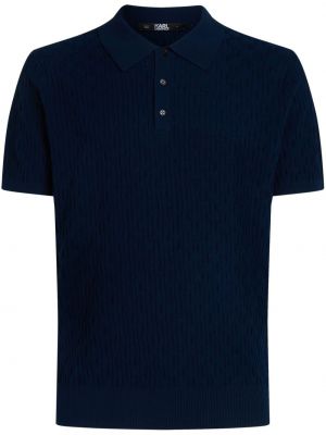 Jacquard t-shirt aus baumwoll Karl Lagerfeld Blau