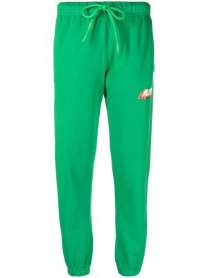 Памучни панталон с принт Autry зелено