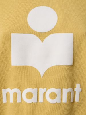 Sudadera de algodón Marant Etoile amarillo