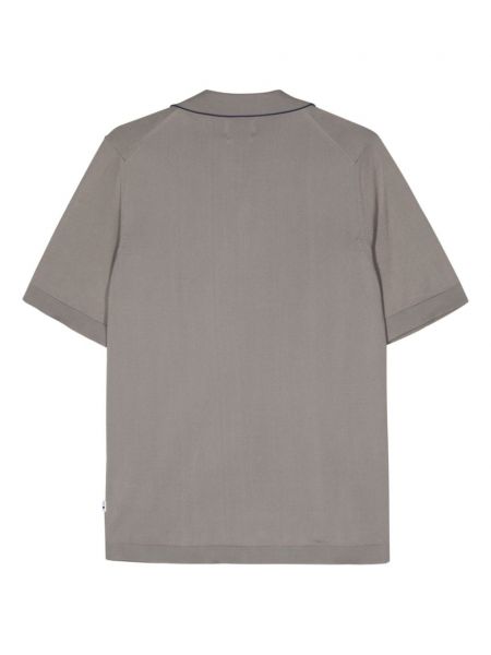 Dryžuotas polo marškinėliai Nn07 pilka
