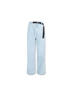 Niebieskie proste jeansy Moncler