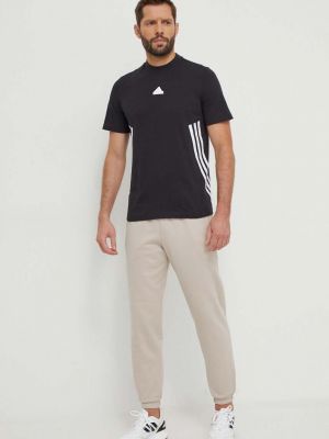 Spodnie sportowe bawełniane Adidas Originals beżowe