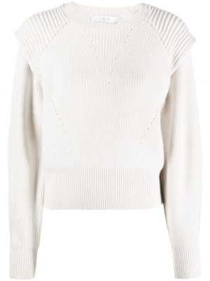 Вълнен пуловер Iro бяло
