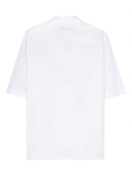 Haftowana koszula bawełniana w kwiatki Marine Serre biała