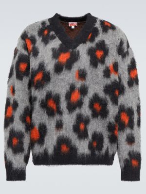 Sweter wełniany z alpaki żakardowy Kenzo