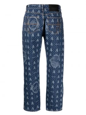 Jeans skinny à imprimé Ahluwalia bleu