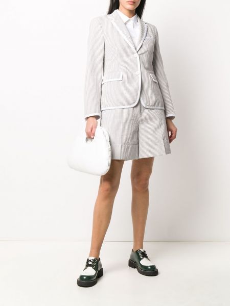 Shorts taille haute Thom Browne gris