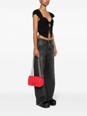 Pikowana torba na ramię Versace Jeans Couture