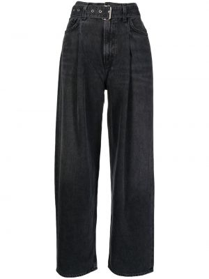 Hög midja jeans Agolde svart