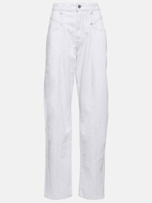 Relaxed дънки с висока талия Isabel Marant бяло