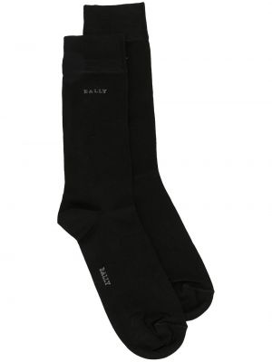 Памучни чорапи Bally черно