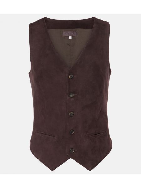 Ruskind vest Stouls brun