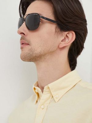 Czarne okulary przeciwsłoneczne Armani Exchange
