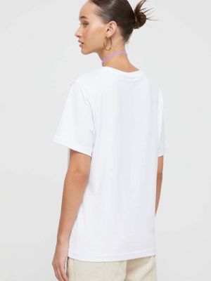 Bavlněné tričko Nicce bílé