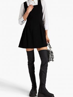Платье мини из крепа Boutique Moschino черное