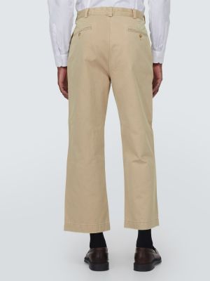Pantaloni chino a vita bassa di cotone Polo Ralph Lauren beige