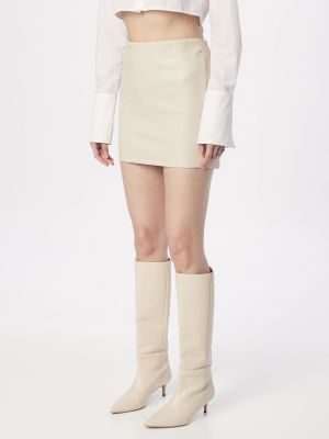 Mini sijonas Gina Tricot balta