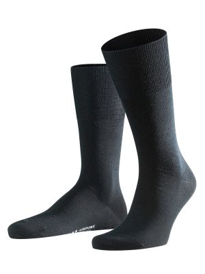 Bavlnené nylonové vlnené ponožky Falke - čierna