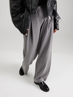 Широки панталони тип „марлен“ Msch Copenhagen сиво