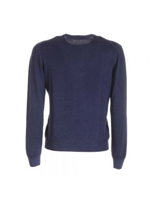 Sweter z okrągłym dekoltem Paolo Fiorillo Capri niebieski