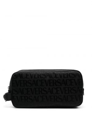 Mallette de maquillage à imprimé Versace noir