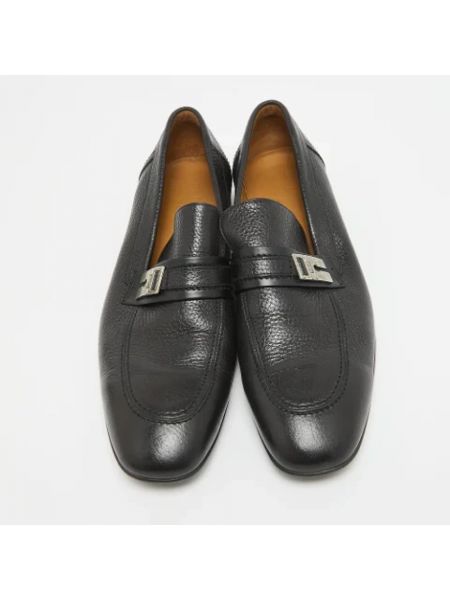 Calzado de cuero Hermès Vintage negro