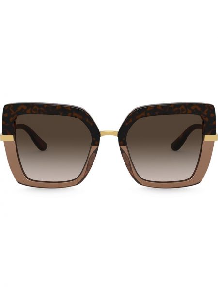 Oversized glasögon Dolce & Gabbana Eyewear brun