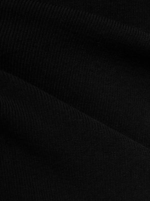 Vestido largo de tela jersey asimétrico Y/project negro