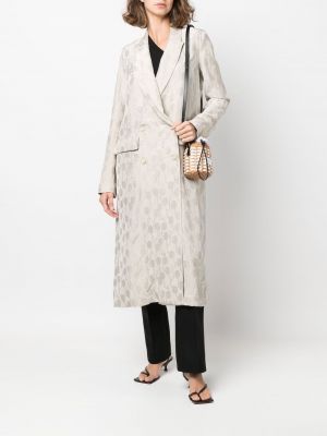 Žakárový kabát Uma Wang bílý