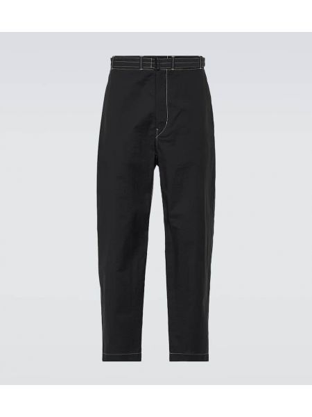 Bavlněné kalhoty Lemaire černé