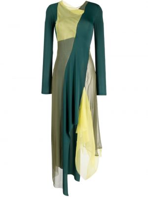 Midi haljina Paula Canovas Del Vas zelena