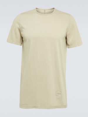 Camiseta de algodón de tela jersey Drkshdw By Rick Owens beige